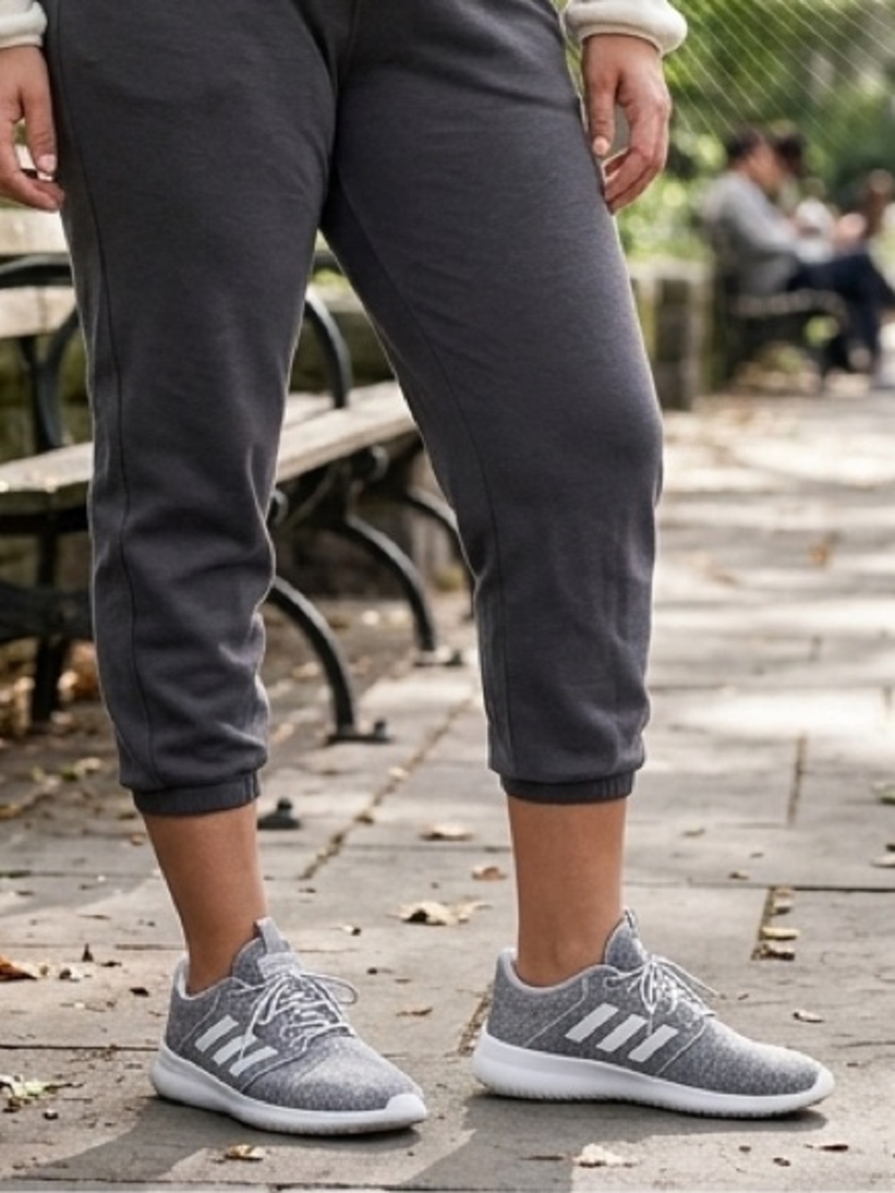 Adidas Cloudfoam QT Flex Gray & White Sneakers
